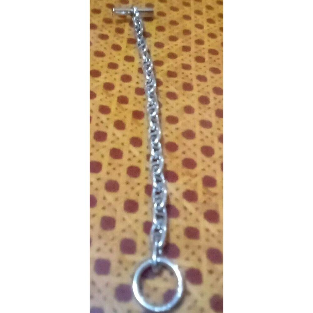 Hermes Paris Chain De' Ancre 925 Sterling Silver 18 Link 7.5 Inch Bracelet